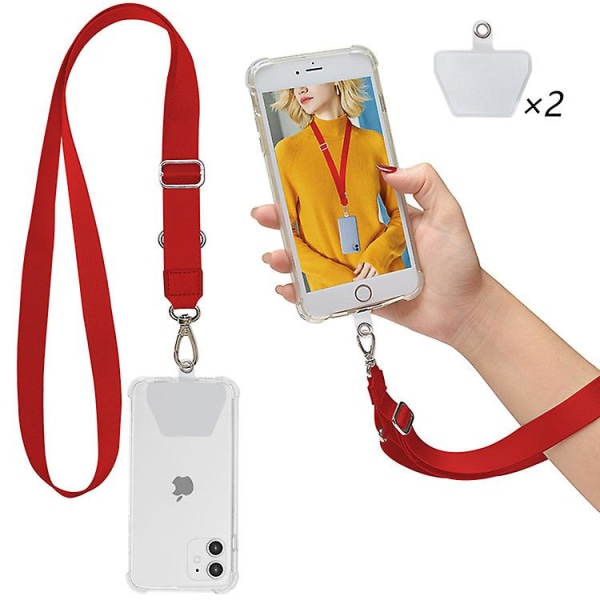 Telefonlinjal, nackrem och handledshållare Nyckelkedjehållare Universal För phone case Ankare Passar alla smartphones