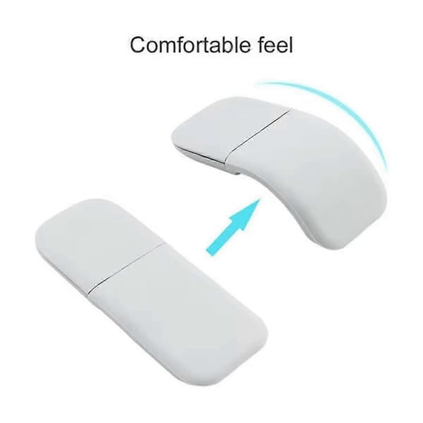 Bluetooth 4.0 Foldbar Trådløs Mus Arc Touch Roller Computer Lydløs Mus Ergonomisk Slank Mini Mus Hvid
