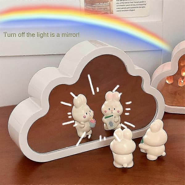 [RM]Cloud Tulip Lampe Bord Nattbordspeil Nattlys Bursdagsgave DIY Materiale purple
