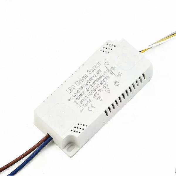 3-farget LED-driveradapter, ikke-isolert transformator, AC165-265V, 8-70W for LED-belysning