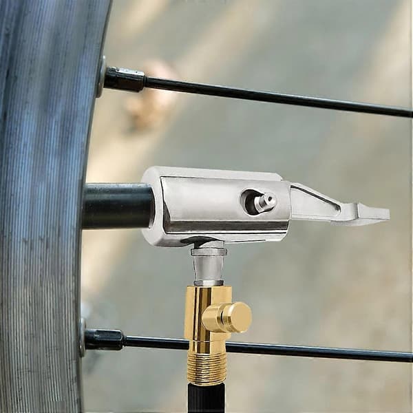 Guld Bil Luftpumpe Adapter Luftpumpe Tilbehør Clip-on Ventil Adapter Hurtigskift Hoved Unik Form