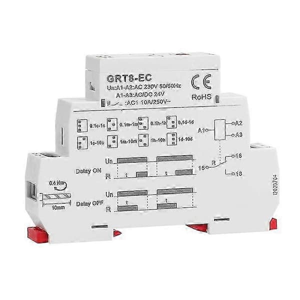 [RM]GRT8-EC 10A Dual Function Timer Relay On Delay or Off Delay Relay AC230V Time Relay bs