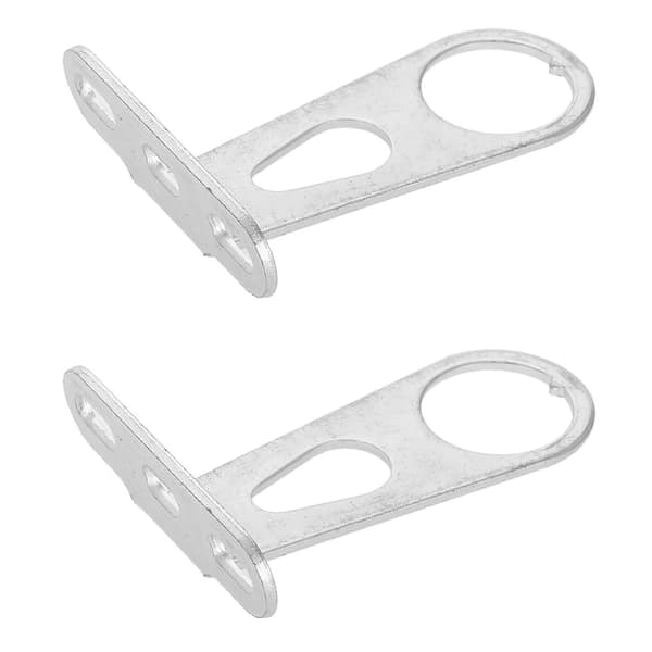 2pcs Universal Bicycle Basket Support Bracket Front Fork Light Holder Bicycle Basket Rear Mounting Bracket Silver Silver 8.30X6.30X2.20CM