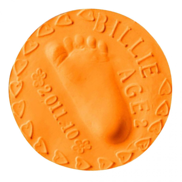 Ultralätt Stereo Air Baby Pojkar & Flickor Handavtryck Kit Fingeravtryck DIY Leksak Orange