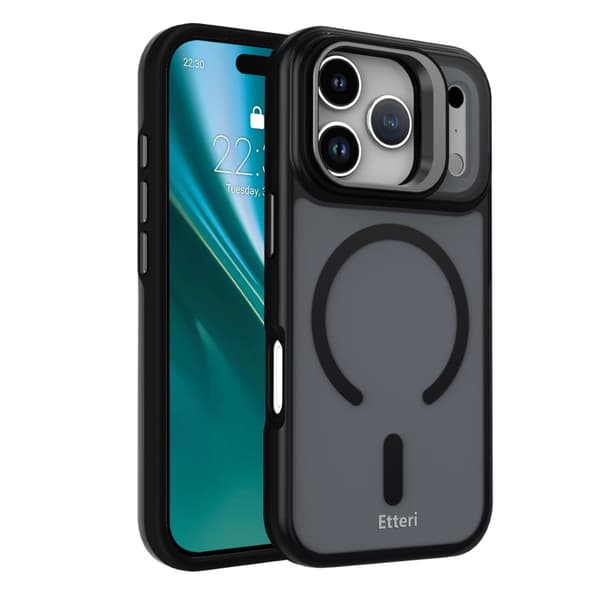 Etteri Morning Fog cover til iPhone 17 Pro Max / 18 Pro Max sort black