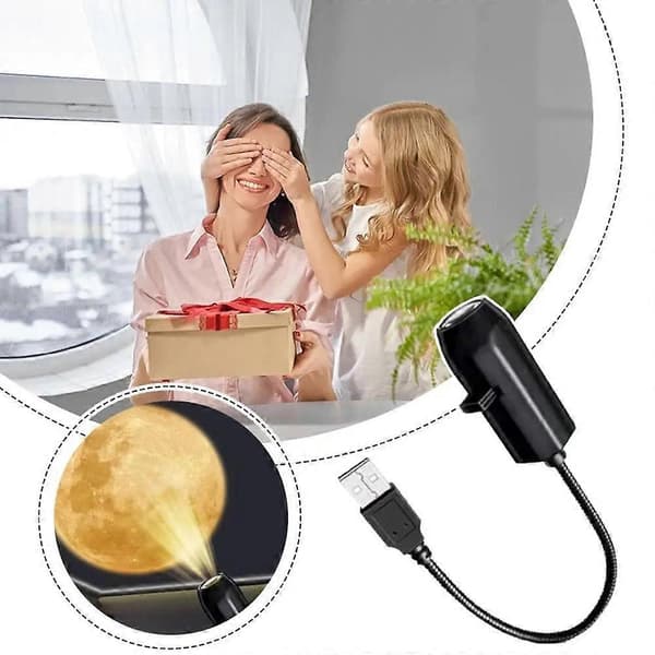Projektionslys USB Direkte Indsættelse USB Planet Projektorlampe USB Projektorlys Skiftbart Mønster