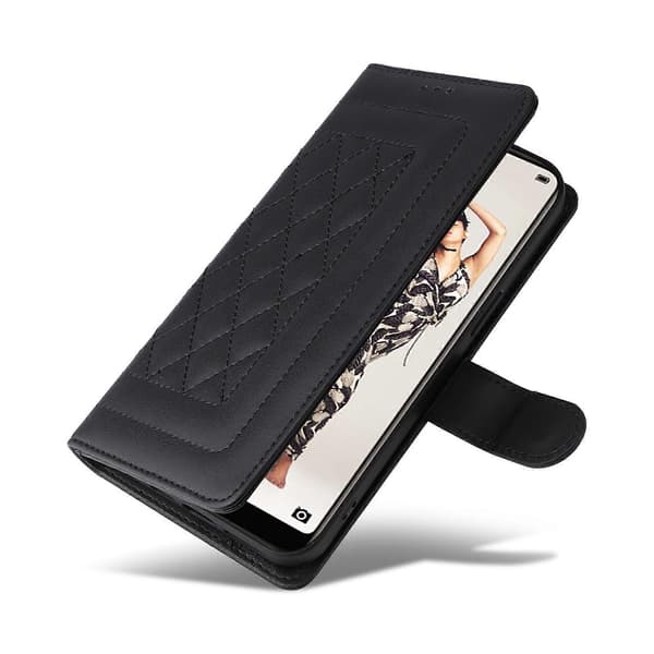 [RM] Læder Flip-etui til Huawei P20 Pro Black