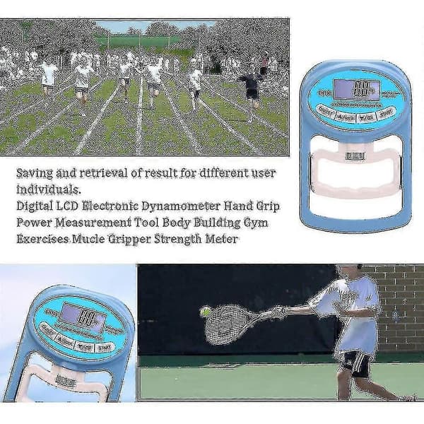 Håndholdt 120 kg Digital Dynamometer Grebstyrkemåler - Automatisk Optagelse af Elektronisk Grebstyrke