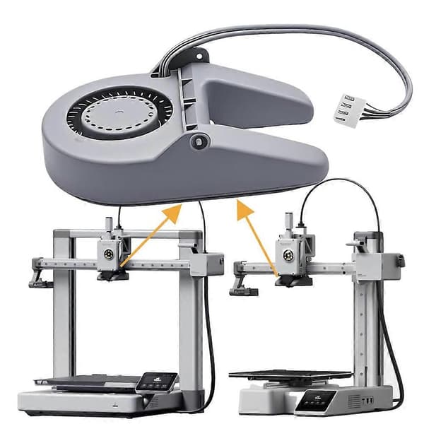 Til Bambu Lab 3D-printertilbehør A1 Mini Del 5015 Køleventilator 3D-printer Køleventilator 3D-printer Ventilatorsamling Gray