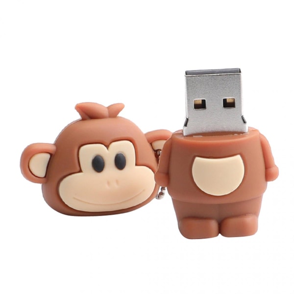 Söt Monkey Style USB -minne Pen Datalagring Stick 32GB