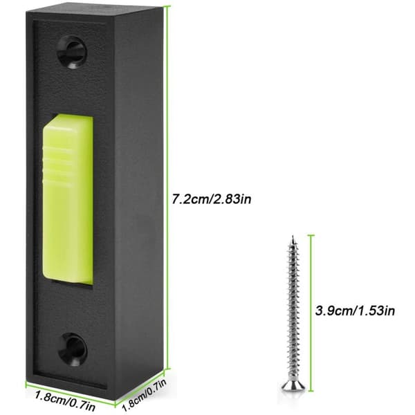 [RM] 2 Pcs Universal Garage Door Opener Wall Button 41A4166 Lighting Wall Push Button Black Finish with White Center