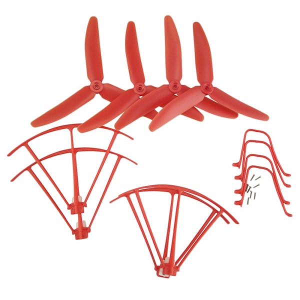 drönare propeller skydd kit cykel set för syma x5uw x5uc röd