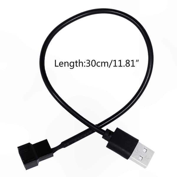 USB 5V han til 4-benet hun strømadapterkabel til blæserforbindelse