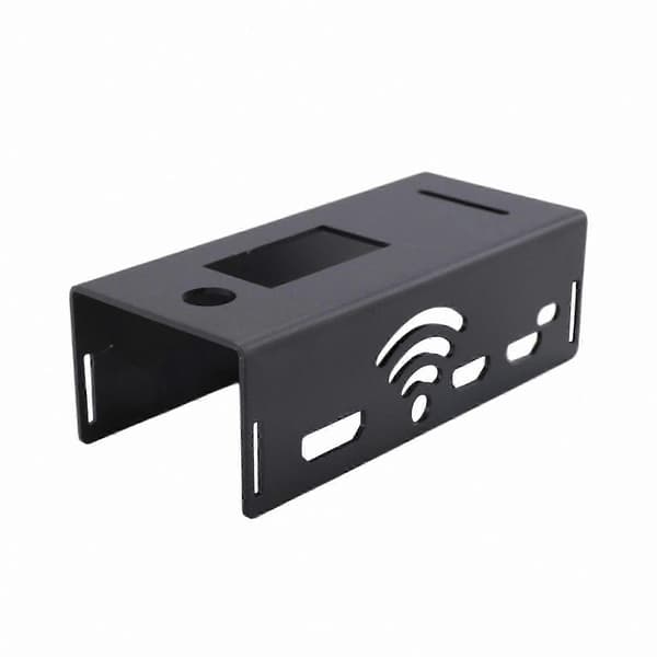 Aluminiumfodral för Hotspot Expansion Board Radiostation WiFi Röstmodem W Black