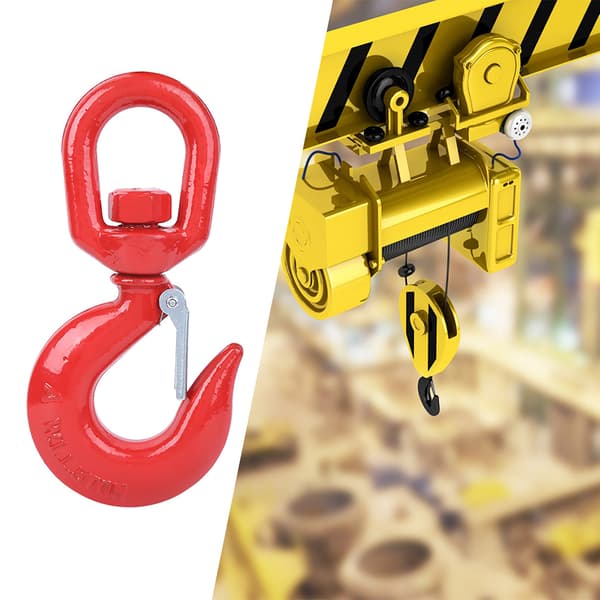 [RM] Crane Hook Swivel Eye Alloy Steel Gravity Rigging Lifting Industry Shipbuilding Round Hook 5T