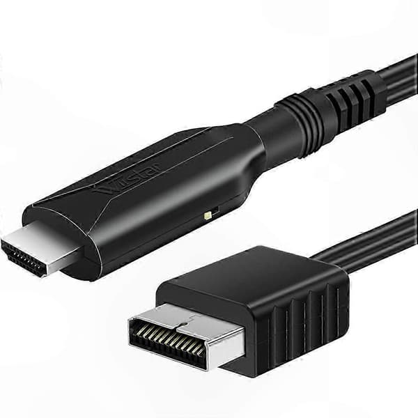 Audio-videomuunninsovitin PS1/PS2-yhteensopiville laitteille, tukee HDTV- ja PC Full HD -liitäntäkaapelia Black