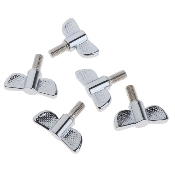 5 Stycken 8mm Vingmutter Cymbalstativ För Övning Scenframträdande M8x15mm