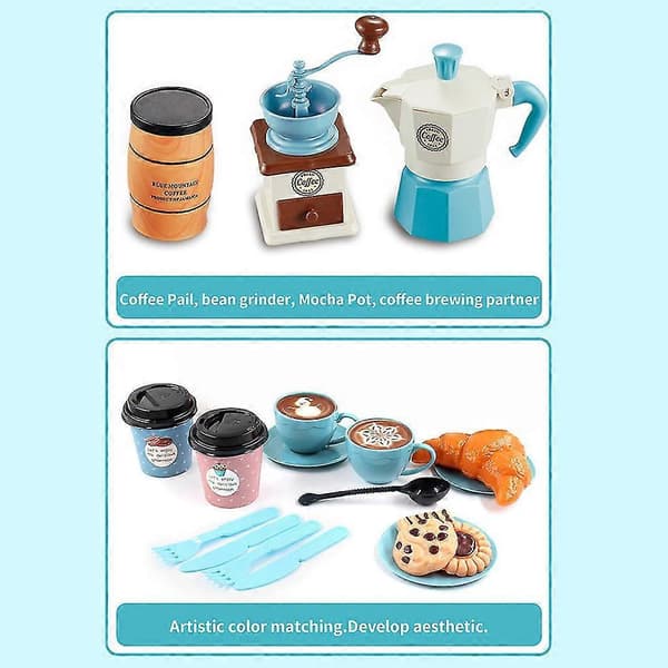 Sæt Moka Til Gryde Køkken Madlavning Legetøj Pige Coffee pot set