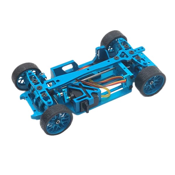 [RM]RC Model Chassis Ramme Opgradering DIY til Wltoys Mini Q RC Model Hobby Model blå
