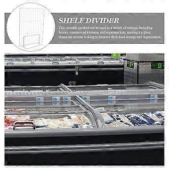 [RM] Freezer Compartment Divider Refrigerator Divider Iron Mesh Divider Shelf Divider Home Accessories