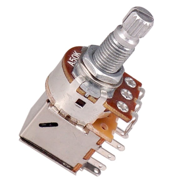 Push Pull Potentiometer Kontroll Potentiometer för Elektrisk Basgitarr A50K