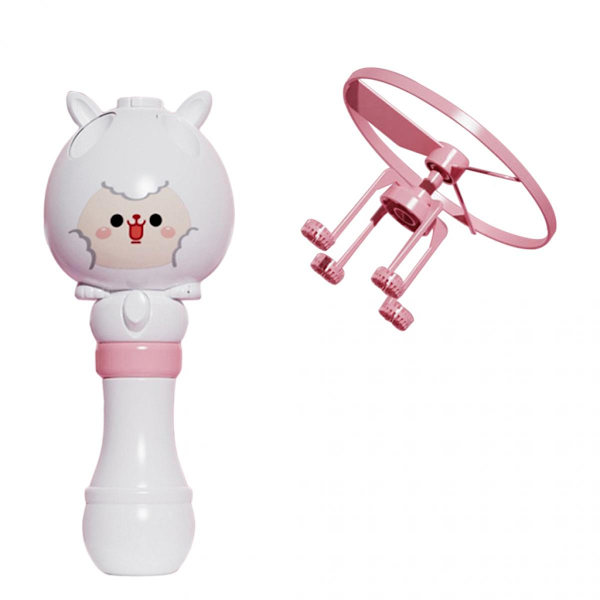 Svävande Bubbelblåsare Flygande Stav Sommar Härlig Bubbelmaskin Leksaker Presenter Vit Lamm