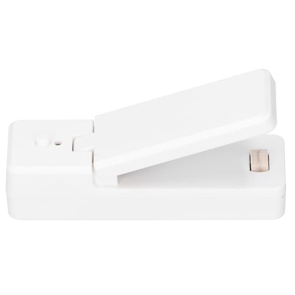 Bærbar mini USB genopladelig madposeforsegler til snacks og nødder hvid