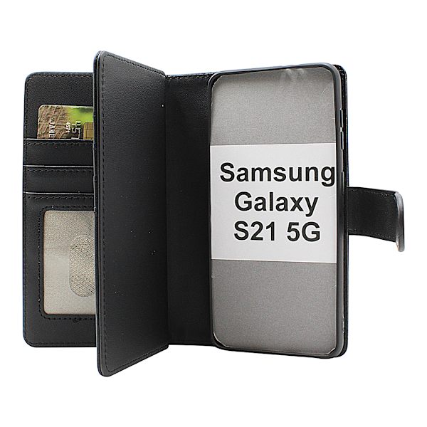 Skimblocker Yhteensopiva Samsung Galaxy S21 5G XL Lompakkokotelon kanssa