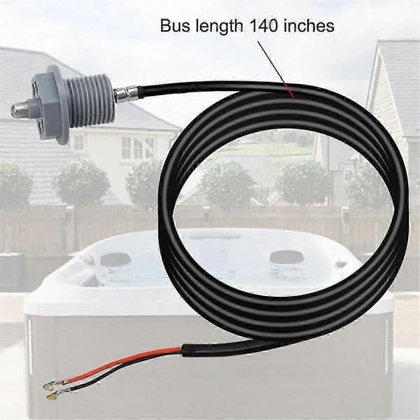 Temperatursensor for boblebad for utendørsbassenger og spa - 6600-166 erstatningstilbehør Black
