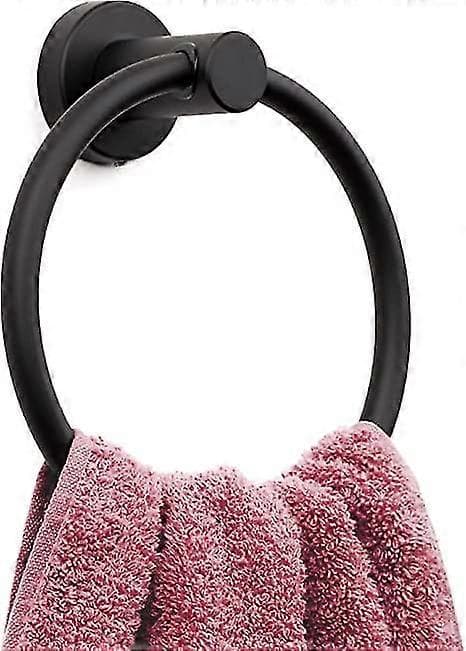 1 kpl mattamusta pyyherengas, halkaisija 16,5 cm