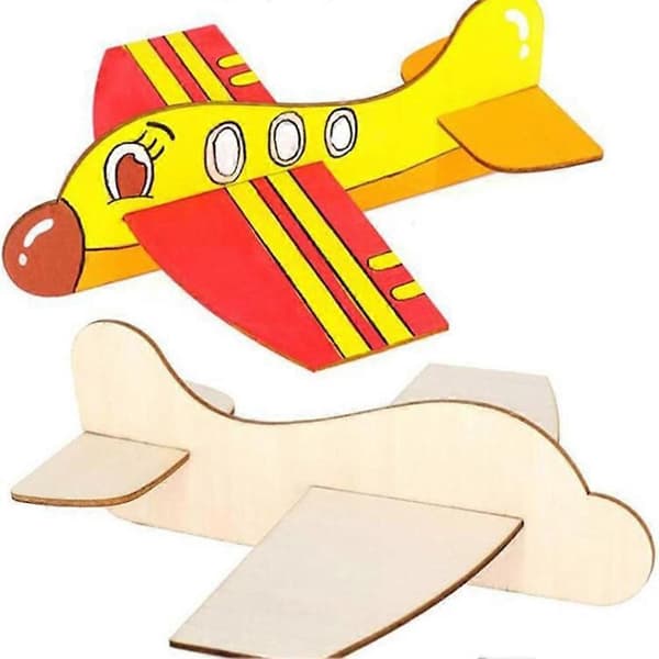 4 STK Blank Træfly Samlefly Legetøj Balsa Fly Samlefly Legetøj Flymodel K size