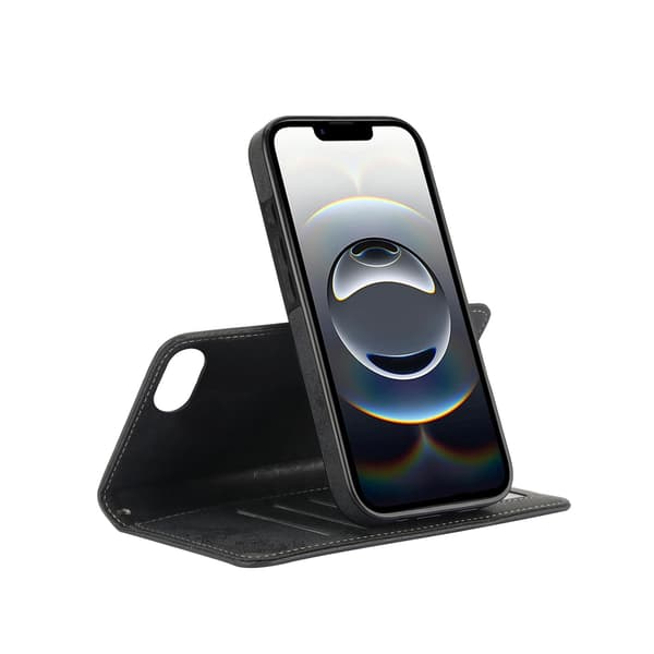 iPhone 16E Lommebok Magnet Svart Svart black