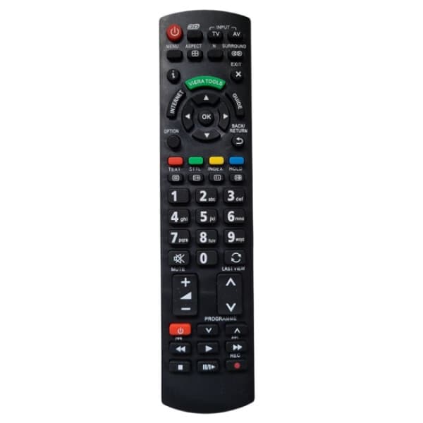 [RM]Fjernbetjening til Panasonic TV N2QAYB Sort