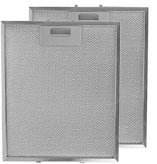[RM]2 x 300 mm x 250 mm Metal Aluminium Range Hood Replacement Grease Filter Compatible with Rangemaster Range Hood Silver
