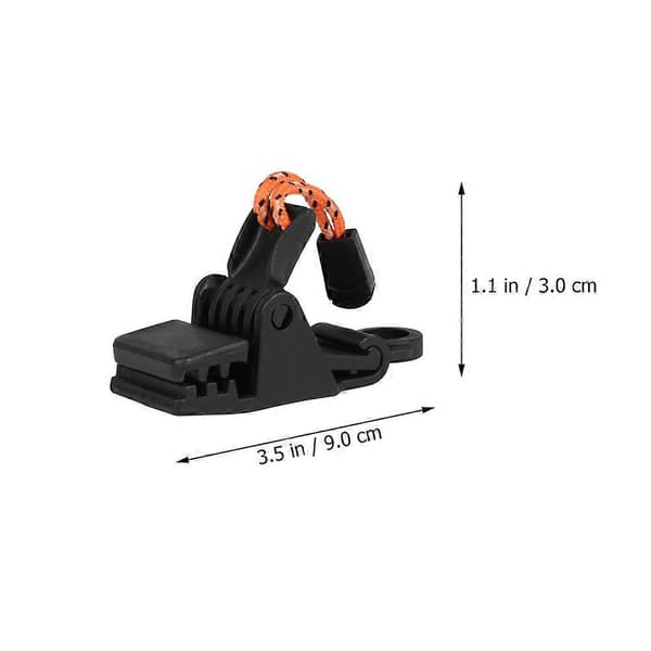 [RM]Kraftiga tältfästen Svarta Akryl Slitstarka Tältklämmor 2-pack