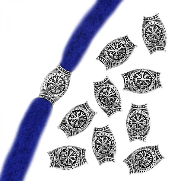 Antika Vikingadrakar Skäggpärlor För Paracord Snodd Antik Stil 5