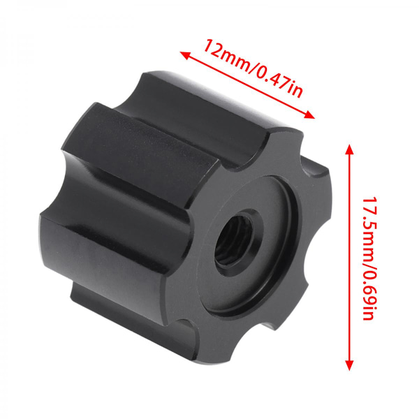 1.9/2.2\" Beadlock Hjulnav för 1/10 Skala RC Crawler Tillbehör Svart