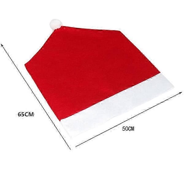 Juldekoration stolsöverdrag med röd mössa, storlek: 65 cm x 50 cm