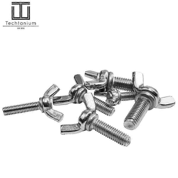 M8 x 20 mm A2 rustfri stål vingeskruer DIN 316 pakke med 5