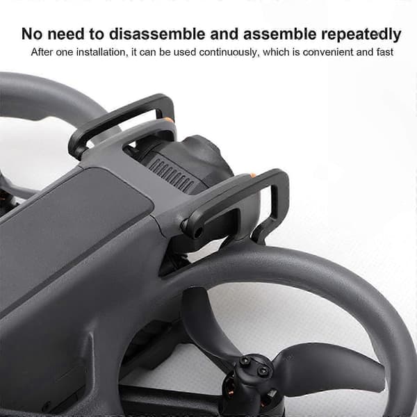 Beskyttende kofanger til drone og stabilisator kompatibel med Avata 2-modellen Black