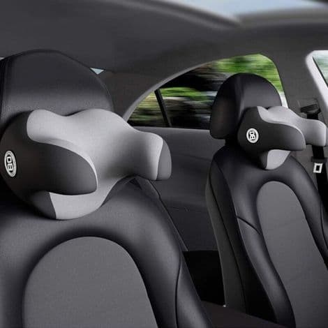 ANDIAMOs reservedel til bil. Nakkepude i memoryskum til bilsæde - Ergonomisk og behageligt design - Til tog, fly