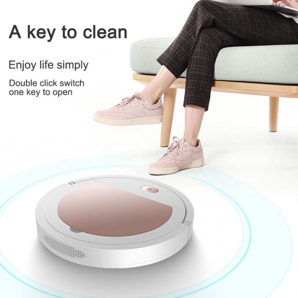 Smart Rosa Automatisk Robotdammsugare