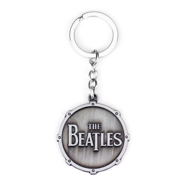 The Beatles nyckelring THE BEATLES bokstavslogotyp nyckelring G-90-Ancient silver