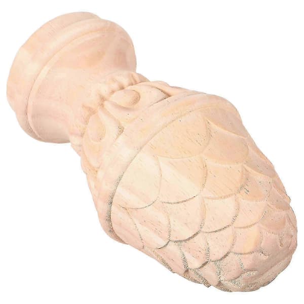 Gardinstangsknopper Ubehandlede dekorative trætoppe 15x8cm 1 stk.