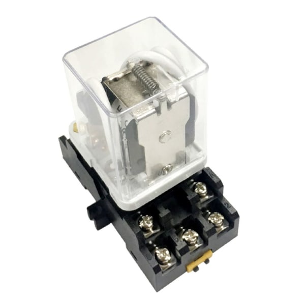 JQX-38F 11-stifts 3PDT Spole R40A Relä Med Sockel Inkluderad AC 220V