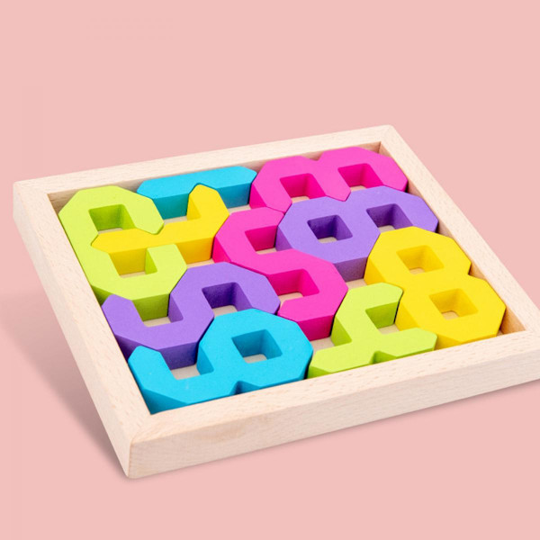 Lärande Leksaker Trä Byggklossar Nummer Matematikblock för 1-3 År Gamla Barn Pojkar Flickor, Digitala Lärande Leksaker