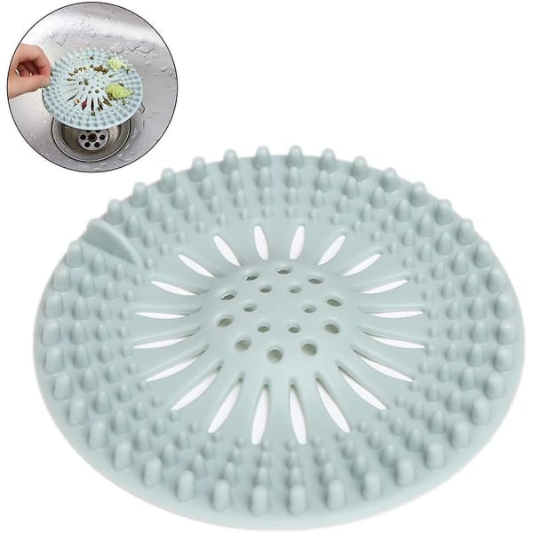 1 st silikonhårfilter, universal avloppsskydd, kan användas i badrum, badkar, kök och hårfilter