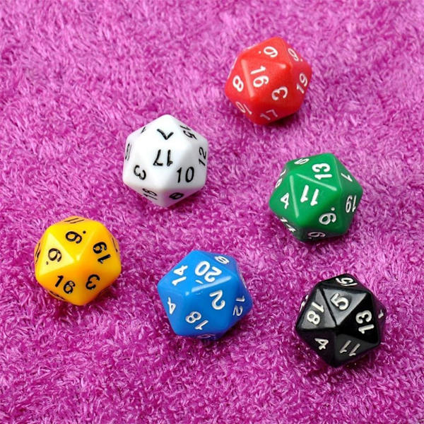 18 st Tjugosidiga Tärningar D20 För MTG DND RPG D&D Party Casino Brädspel