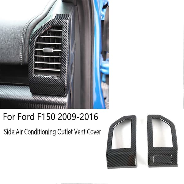 Instrumentpanelens luftutsläppsskydd för bil, vänster+höger AC-ventilpanel för 2009-2016