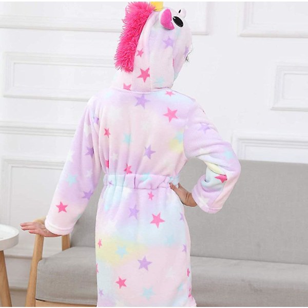 Mjuk Unicorn Badrock Morgonrock med Huva för Barn - Unicorn Presenter